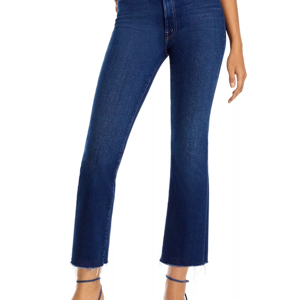 MOTHER Denim Hustler Ankle Fray